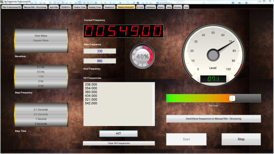 Sweep Frequency Generator